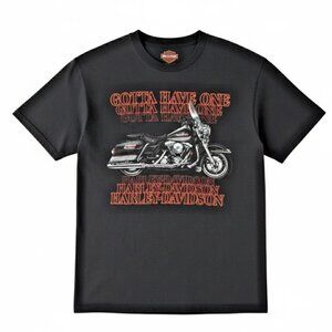 VTG Harley Davidson‎ T-Shirt Single Stitch 90s Biker Eagle Medium R.K. Stratman